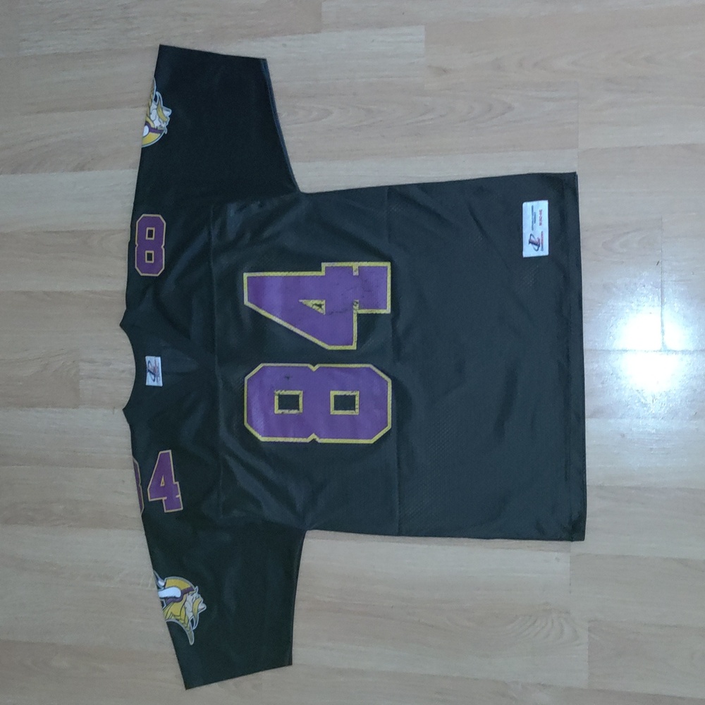 Vtg Logo Athletic NFL Minnesota Vikings Randy Moss#84 Officially Lic Jersey M